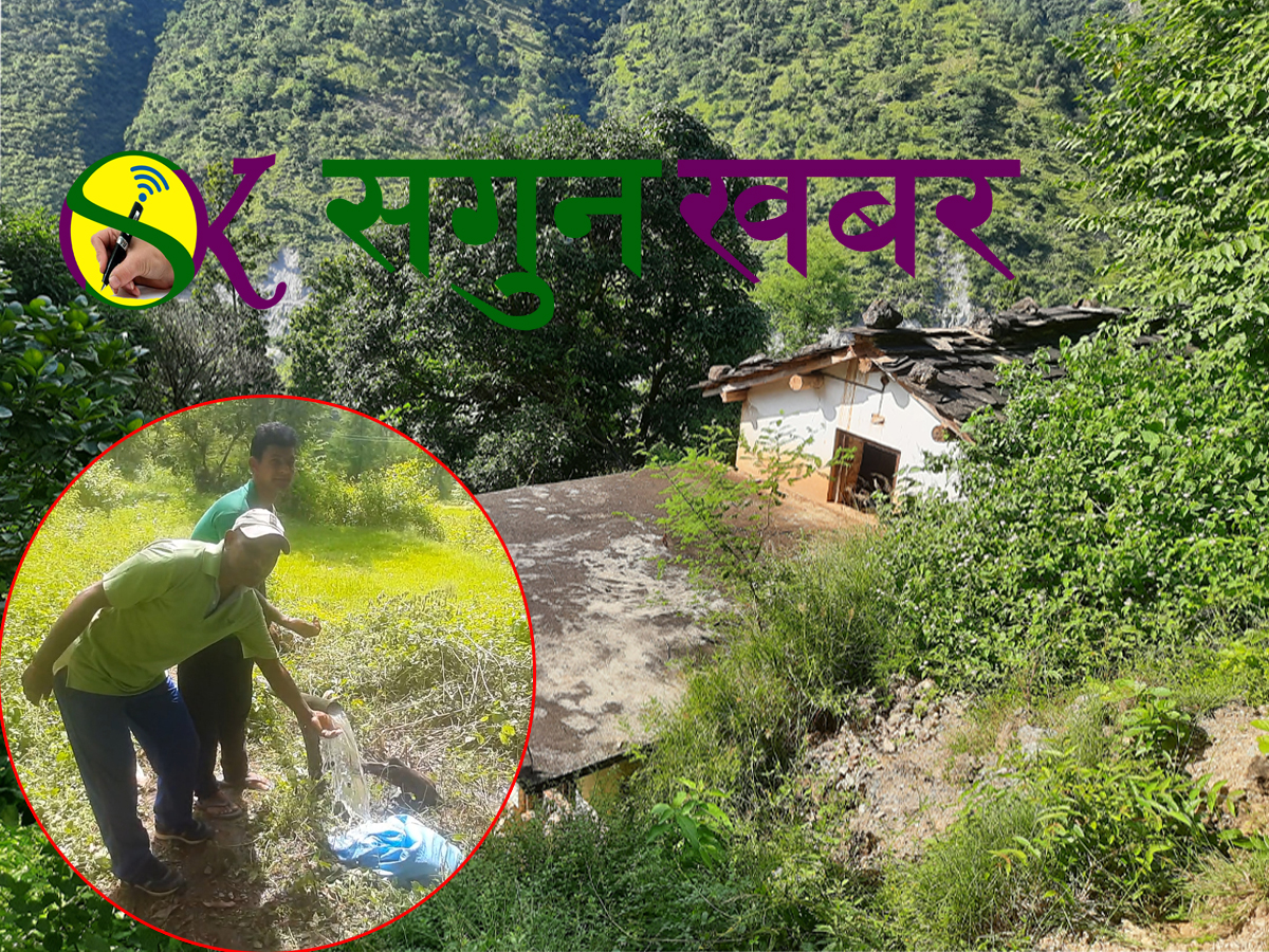 द.न.पा.१० बुरकिलमा सिंचाई गर्न पानी पुगेसंगै किसान खुसी